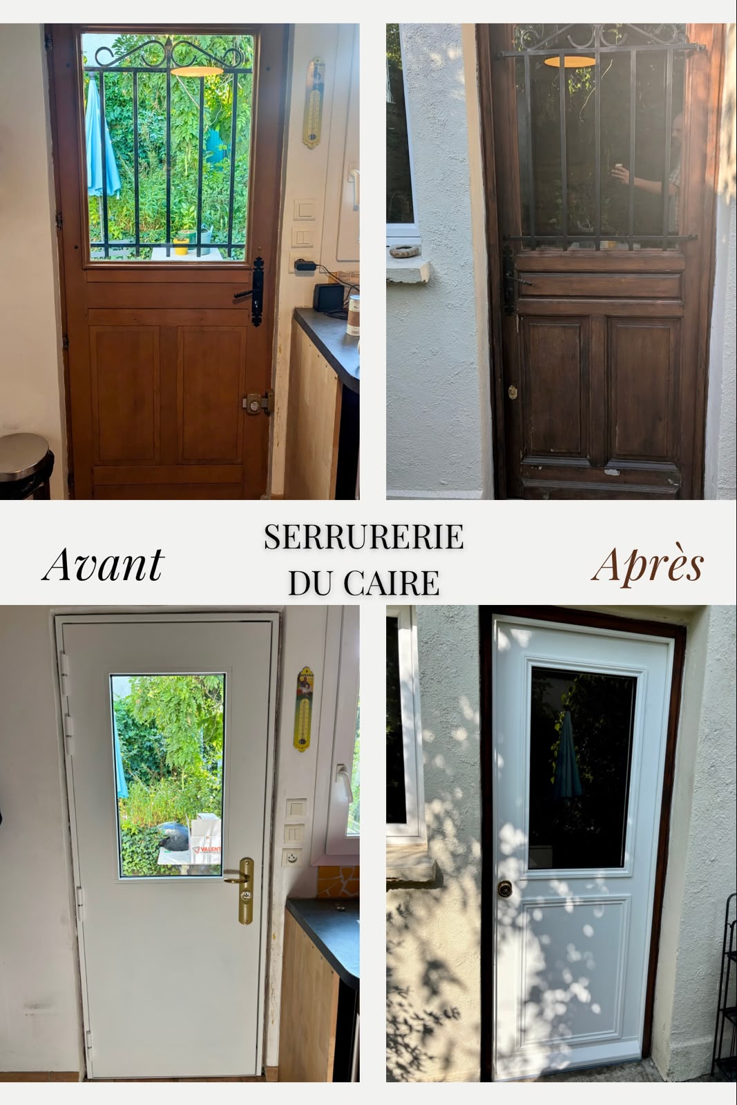 Avant après bloc-porte Sèvres
