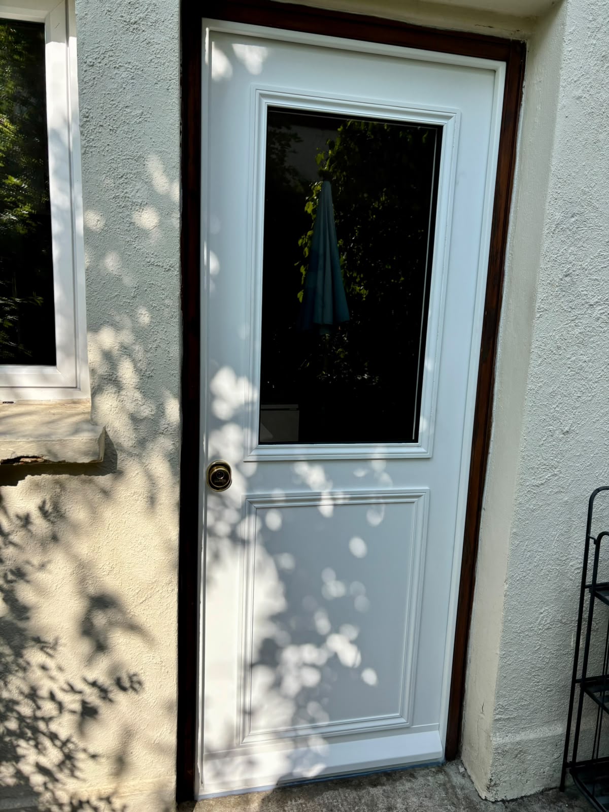 Bloc-porte blindé extérieur blanc Sèvres